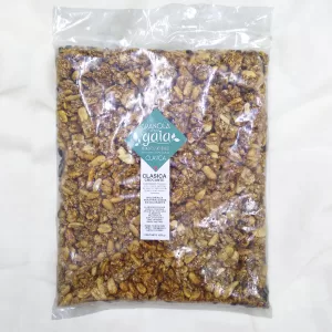 Granola Clásica Crocante con nueces, miel, mascabo y semillas x 1000g
